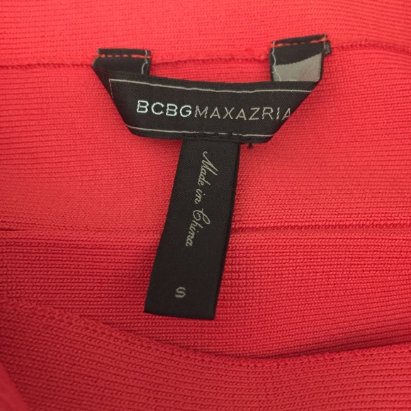 BCBGMAXAZRIA Bodycon Bandage Skirt Red Small - Picture 4 of 4